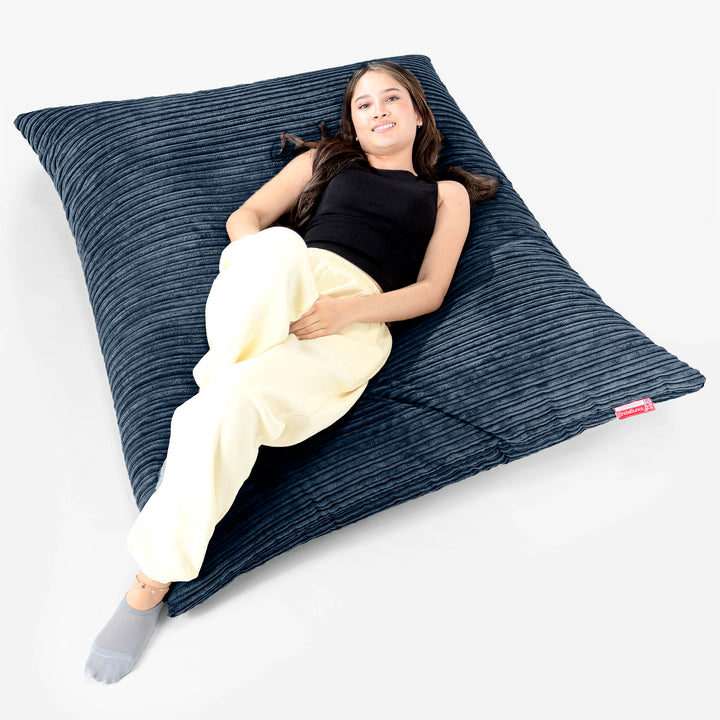 XL Pillow Beanbag - Cord Navy Blue 02