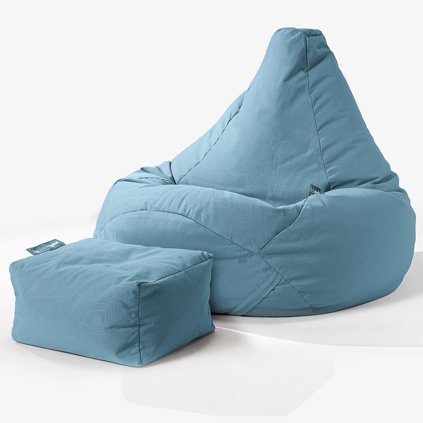 SoleiStorm™ Ultra 2000 h+ Outdoor Highback Bean Bag Chair - Olefin Baby Blue 01
