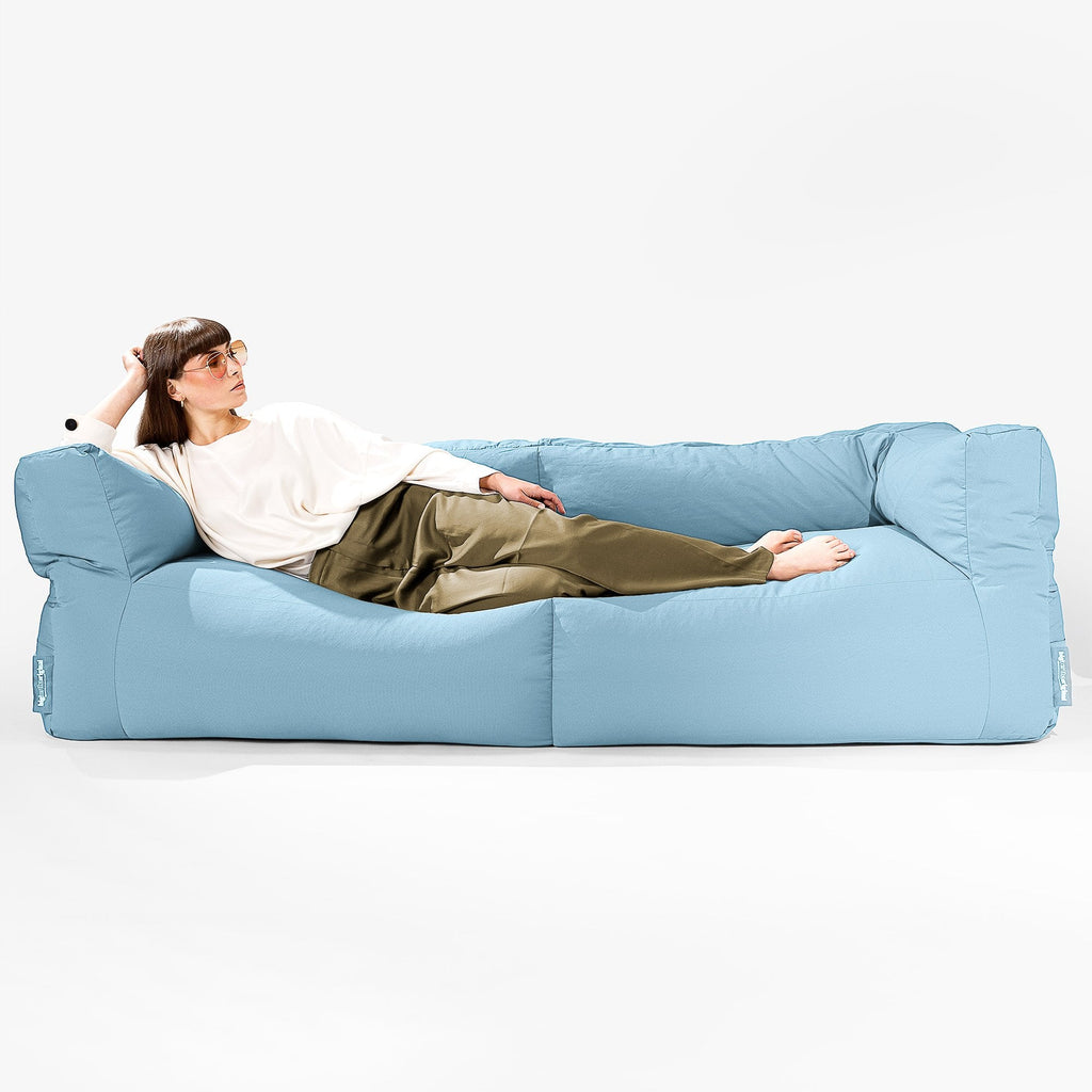 SoleiStorm™ Ultra 2000 h+ 3 Seater Sofa Outdoor Bean Bag - Olefin Baby Blue 04
