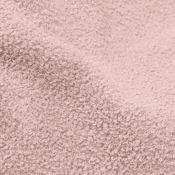 The 2 Seater Albert Sofa Bean Bag - Boucle Pink Fabric Close-up Image