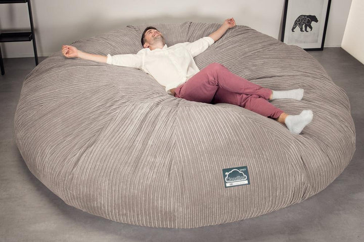 CloudSac 5000 XXXXXL Titanic Memory Foam Beanbag Sofa - Cord Mink 05