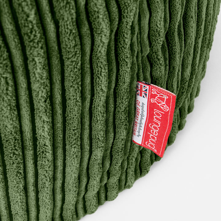 XXL Cuddle Cushion - Cord Forest Green 02