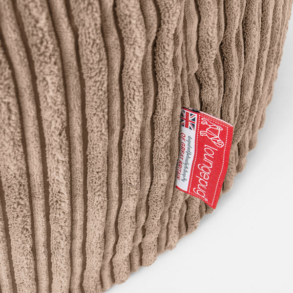 Mammoth Bean Bag Sofa - Cord Sand Fabric Close-up Image