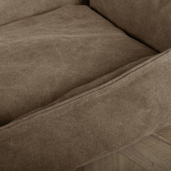 The Crash Pad Memory Foam Dog Bed - Canvas Earth 06