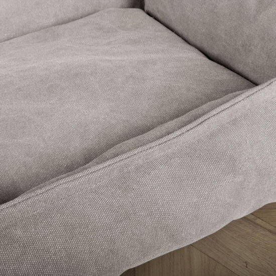 The Sofa Orthopedic Memory Foam Sofa Dog Bed - Canvas Pewter 06