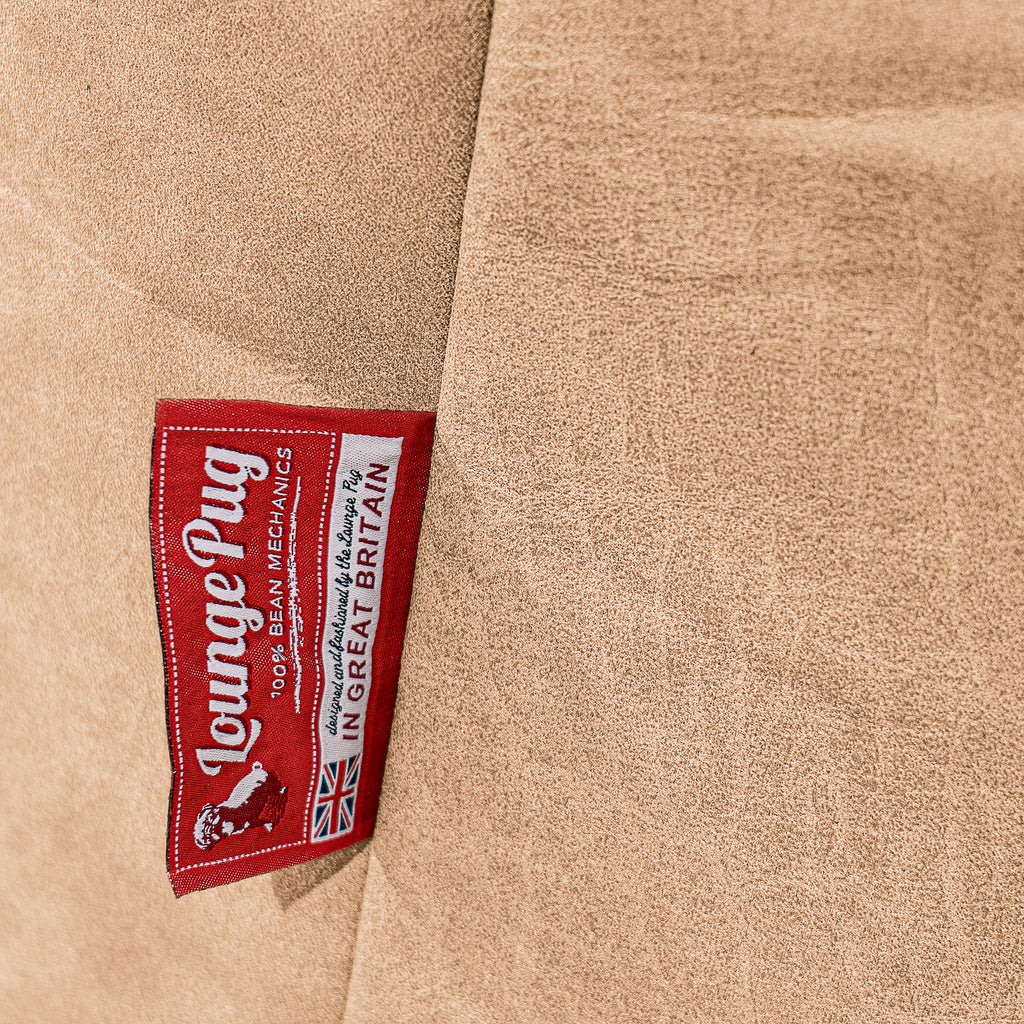 Mammoth Bean Bag Sofa - Distressed Leather Honey Brown 06
