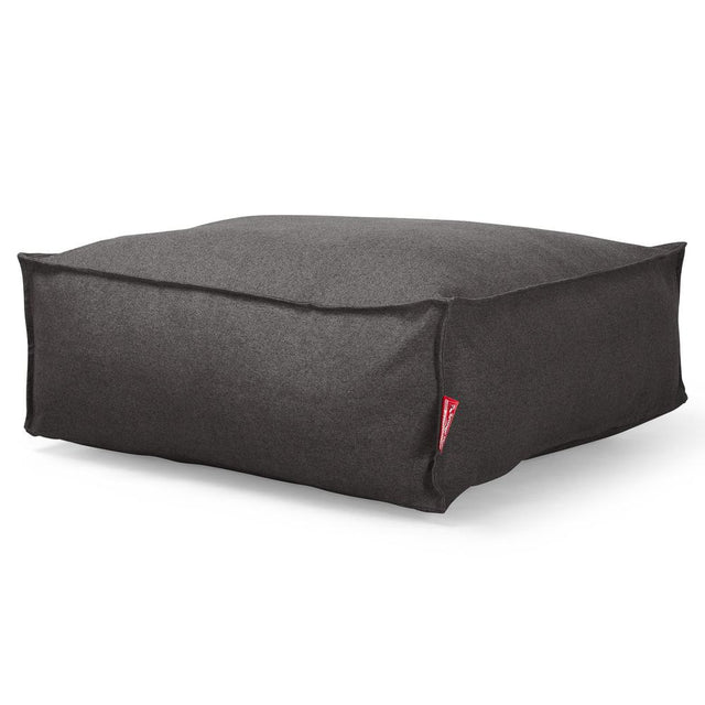 Lounge Pug, CloudSac 250 - Memory Foam Ottoman Pouf, Interalli Wool Grey