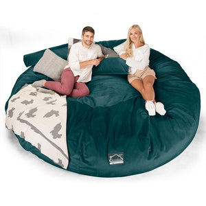 CloudSac 5000 XXXXXL Titanic Memory Foam Beanbag Sofa - Velvet Teal