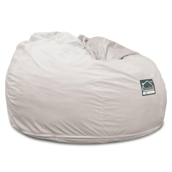 CloudSac 510 XL Large Memory Foam Beanbag - Velvet Silver 05