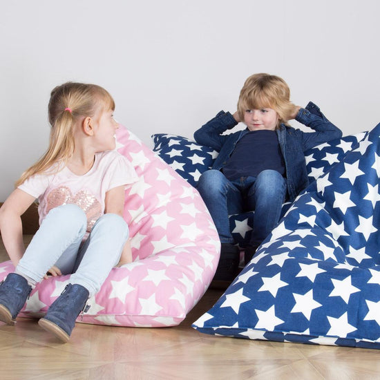Kids' Beanbag Pod - Print Pink Star 03