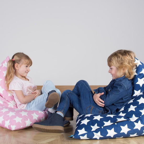 Kids' Beanbag Pod - Print Pink Star 04
