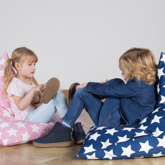 Kids' Beanbag Pod - Print Pink Star 05