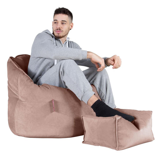 Cuddle Up Beanbag Chair - Velvet Rose Pink 05