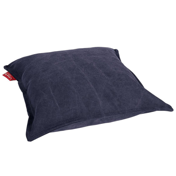 Extra Large Scatter Cushion Cover 70 x 70cm - Canvas Navy Fabric Close-up Image