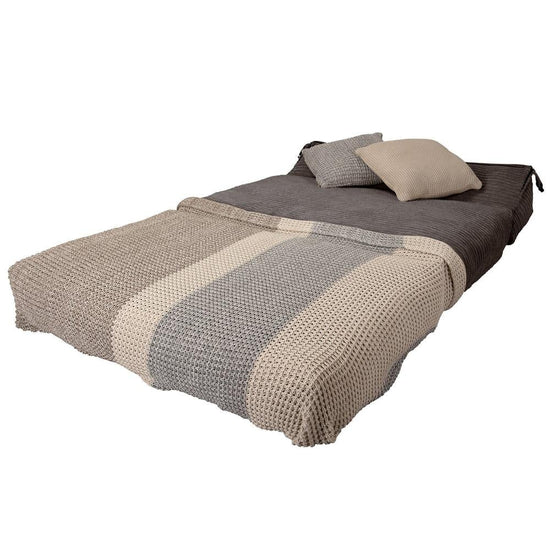 Avery - Double Futon Chair Bed, Folding Bed, Guest Bed By Lounge Pug, Cord Graphite