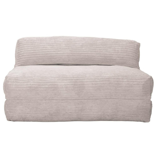 Avery - Double Futon Chair Bed, Folding Bed, Guest Bed By Lounge Pug, Cord Ivory