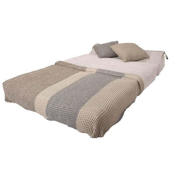 Avery - Double Futon Chair Bed, Folding Bed, Guest Bed By Lounge Pug, Cord Ivory