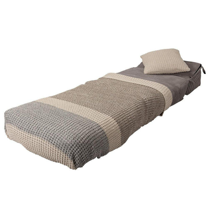 Avery - Single Futon Chair Bed, Folding Bed, Guest Bed By Lounge Pug, Cord Graphite