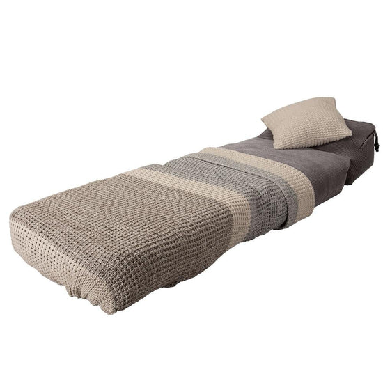 Avery - Single Futon Chair Bed, Folding Bed, Guest Bed By Lounge Pug, Pom Pom Charcoal