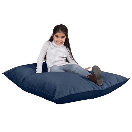 Junior Children's Beanbag - Velvet Midnight Blue 01