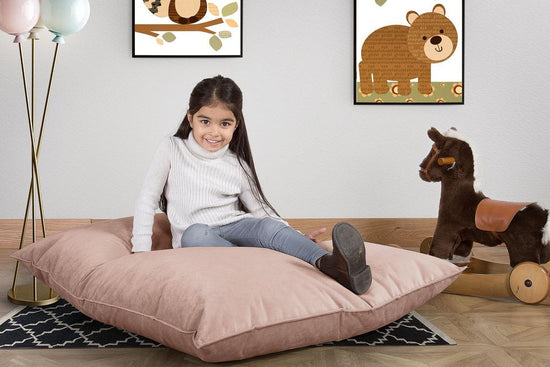 Junior Children's Beanbag - Velvet Rose Pink 02