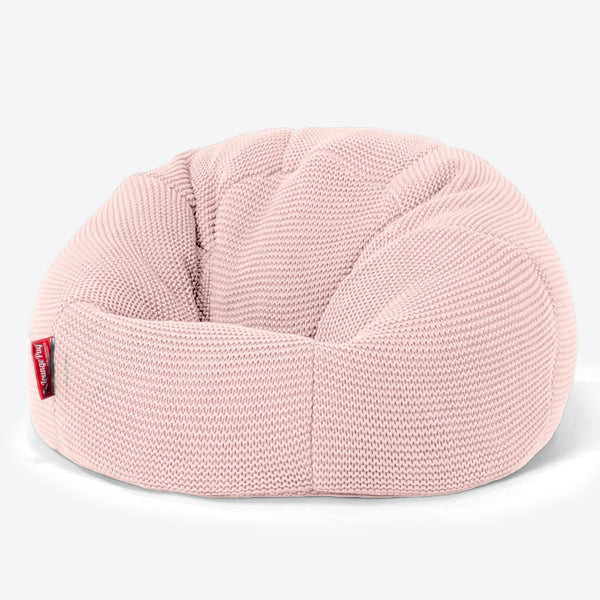 LOUNGE PUG - ELLOS KNIT - Kids' Bean Bag Chairs - CLASSIC Gaming Chair Beanbags - BABY PINK