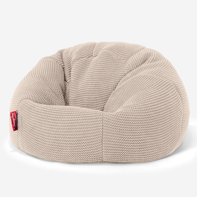 LOUNGE PUG - ELLOS KNIT - Kids' Bean Bag Chairs - CLASSIC Gaming Chair Beanbags - CREAM
