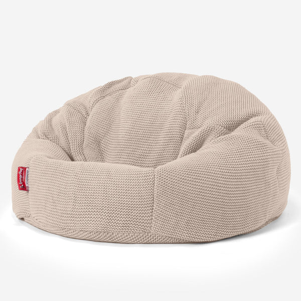 LOUNGE PUG - ELLOS KNIT - Bean Bag Chairs - CLASSIC Gaming Chair Beanbags - CREAM