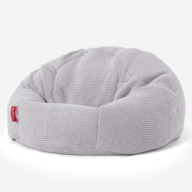 LOUNGE PUG - ELLOS KNIT - Bean Bag Chairs - CLASSIC Gaming Chair Beanbags - LIGHT GREY