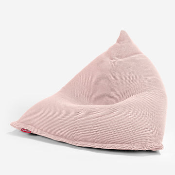 LOUNGE PUG - ELLOS KNIT - GAMING LOUNGER Bean Bag - POD Beanbag - BABY PINK