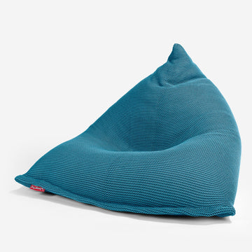 LOUNGE PUG - ELLOS KNIT - GAMING LOUNGER Bean Bag - POD Beanbag - PETROL BLUE