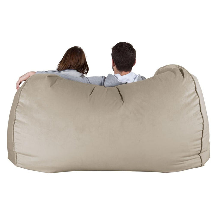 LOUNGE PUG - VELVET - GIANT Bean Bag SOFA - Beanbag SOFA UK - MINK