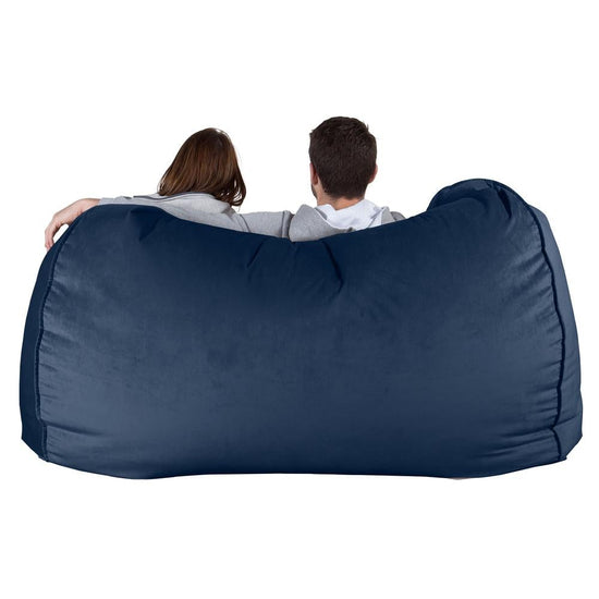 LOUNGE PUG - VELVET - GIANT Bean Bag SOFA - Beanbag SOFA UK - MIDNIGHT BLUE