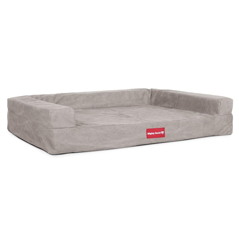 The Bench Orthopedic Memory Foam Dog Bed - Canvas Pewter 01