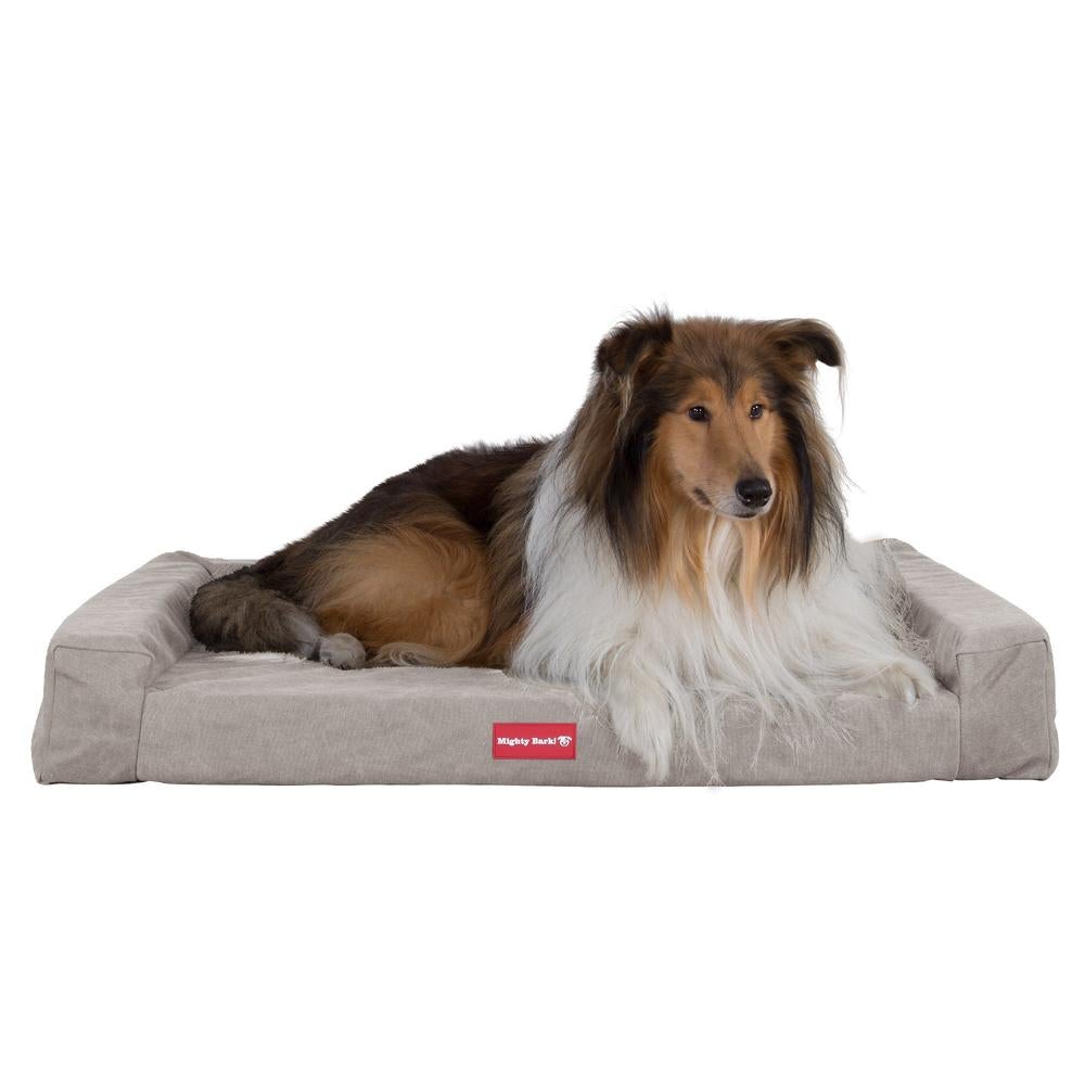 The Bench Orthopedic Memory Foam Dog Bed - Canvas Pewter 03