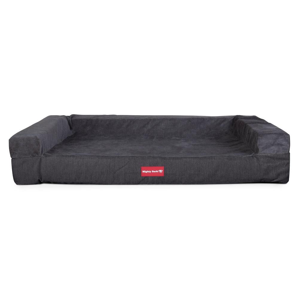 "The Bench By Mighty-Bark" - Orthopedic Memory Foam Dog Bed, Large, Medium, XXL - Signature Graphite
