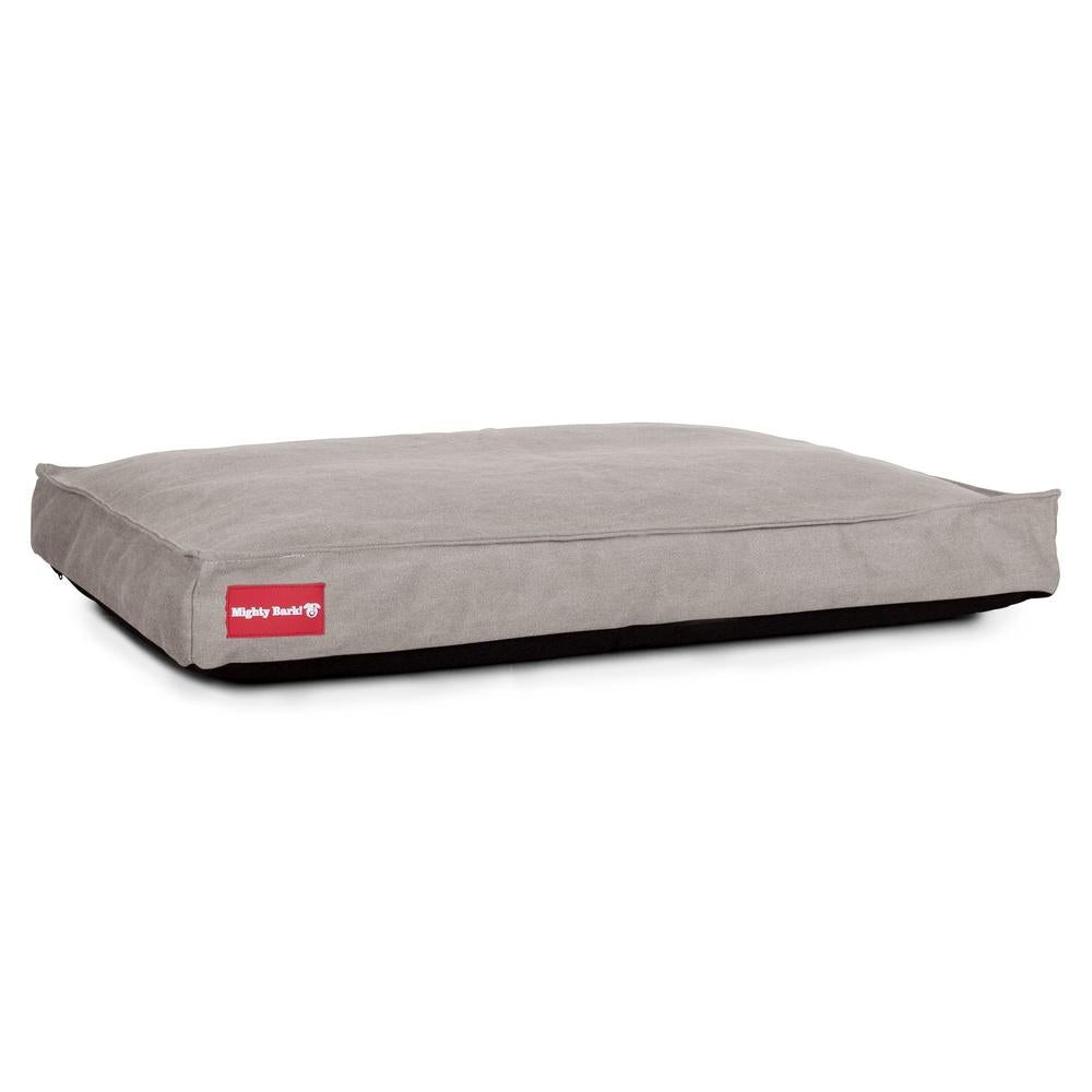 The Mattress Orthopedic Classic Memory Foam Dog Bed - Canvas Pewter 01