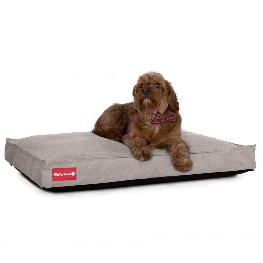 The Mattress Orthopedic Classic Memory Foam Dog Bed - Canvas Pewter 03