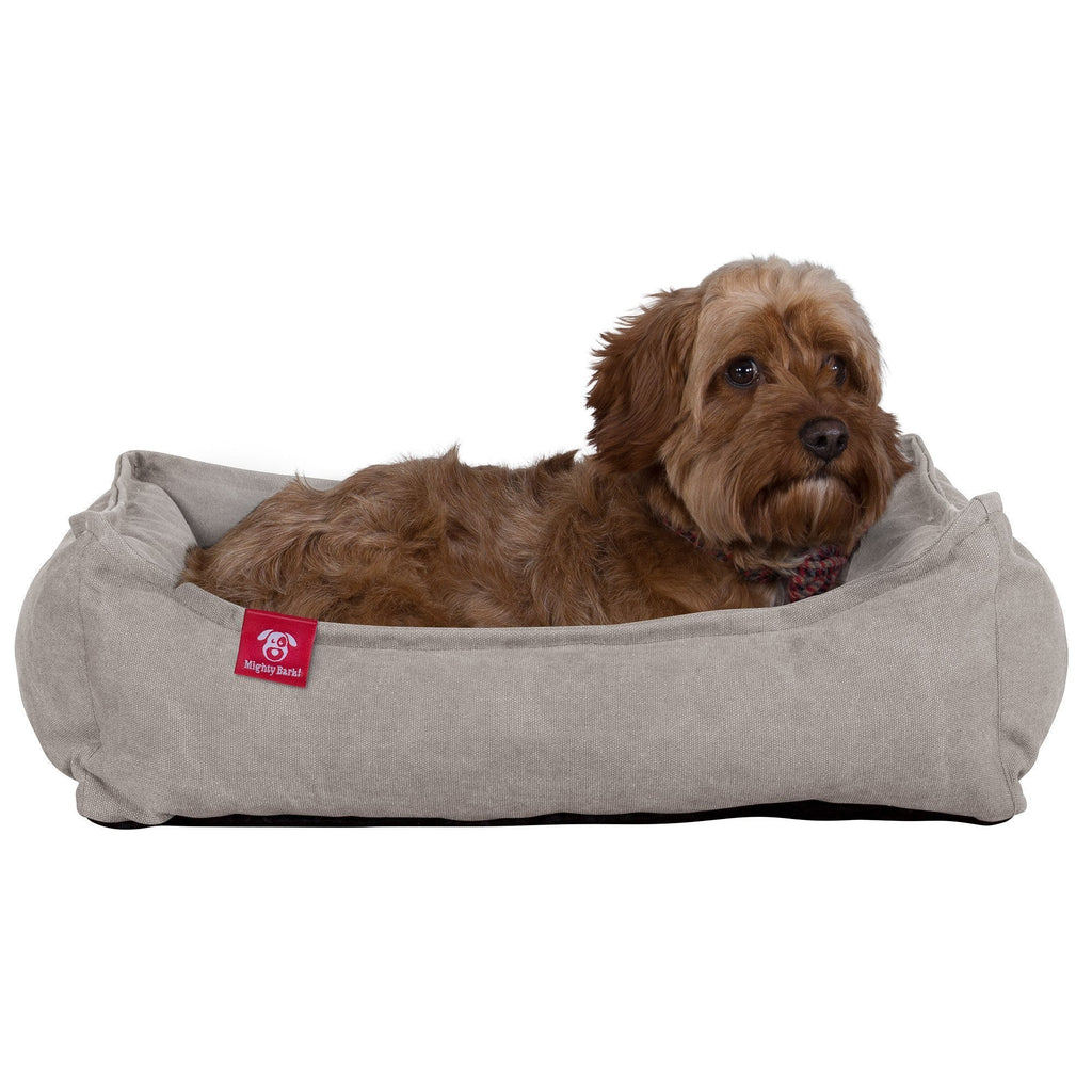 The Nest Orthopedic Memory Foam Dog Bed - Canvas Pewter 06