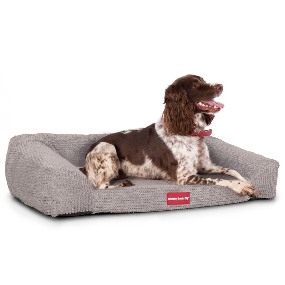 "The Sofa By Mighty-Bark" - Orthopedic Memory Foam Sofa Dog Bed, Large, Medium, XXL - Pom Pom Mink