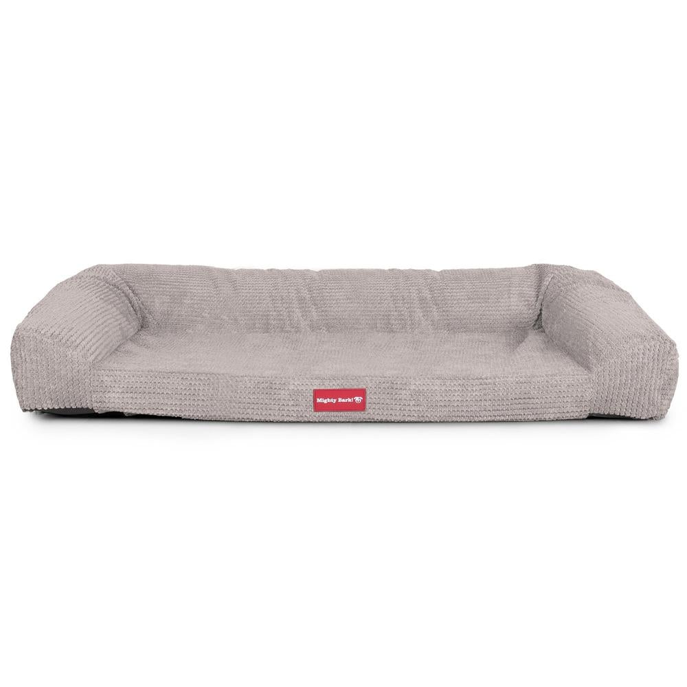 "The Sofa By Mighty-Bark" - Orthopedic Memory Foam Sofa Dog Bed, Large, Medium, XXL - Pom Pom Mink