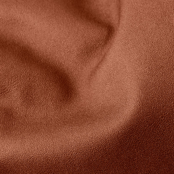 Large Footstool - Vegan Leather Chestnut Fabric Close-up Image