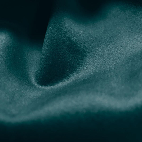 Huge Bean Bag Sofa - Velvet Teal Fabric Close-up Image