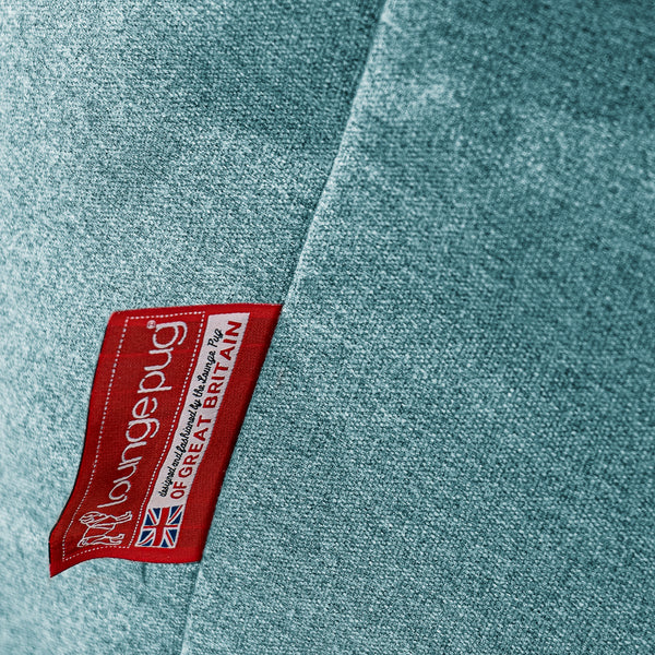 Archi Bean Bag Chair - Interalli Wool Aqua Fabric Close-up Image