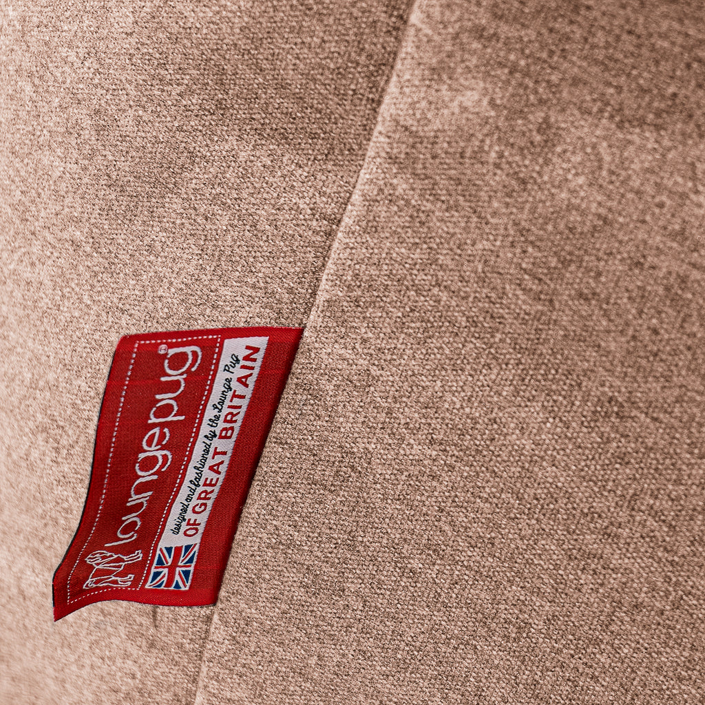 Highback Bean Bag Chair - Interalli Wool Sand 03
