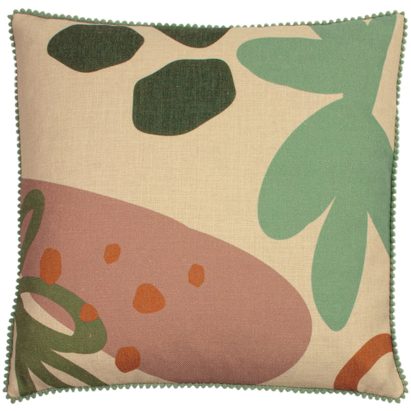 Scatter Cushion Cover 43 x 43cm - Abstract Floral Print 01