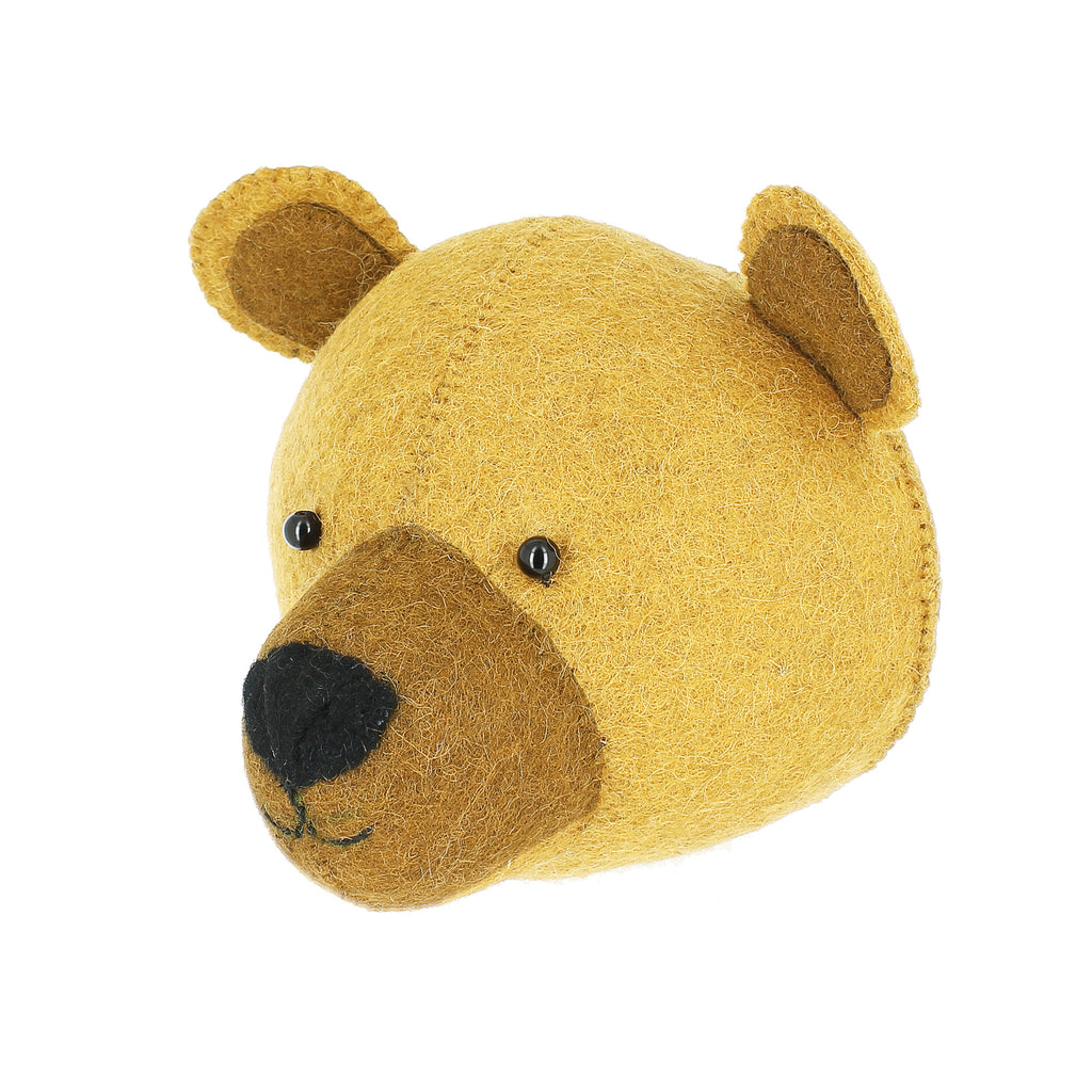 Mini Bear Cub Head Wall Mount 02