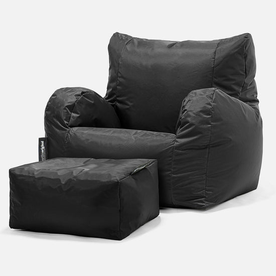 Garden Bean Bag Armchair - SmartCanvas™ Black 02