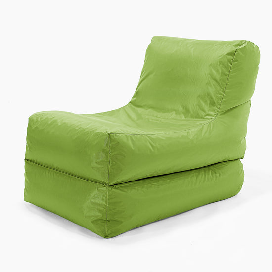 3 in 1 Garden Sun Lounger Bean Bag - SmartCanvas™ Lime Green 01