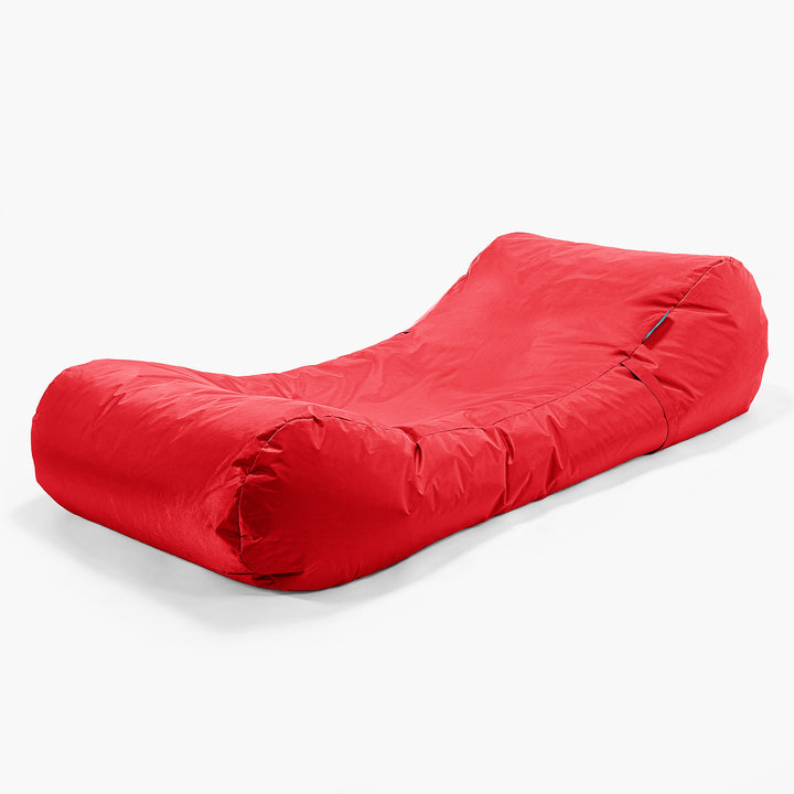 Sun Lounger Garden Beanbag - SmartCanvas™ Red 01